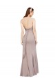 Noir Sirène Épaule Dénudée Mousseline Longue Robes demoiselle d'honneur / Robes de bal en Gros