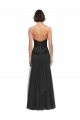 Noir Trapèze Tulle Longue Robes demoiselle d'honneur en Gros