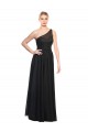Noir Trapèze Tulle Longue Robes demoiselle d'honneur en Gros
