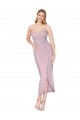 Primevère Sirène Bretelles spaghetti Mousseline Courte Asymétrique Robes demoiselle d'honneur / Robes de bal / Robes de cocktail en Gros