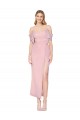 Primevère Sirène Épaule Dénudée Mousseline Courte Robes demoiselle d'honneur / Robes de soirée / Robes de bal en Gros