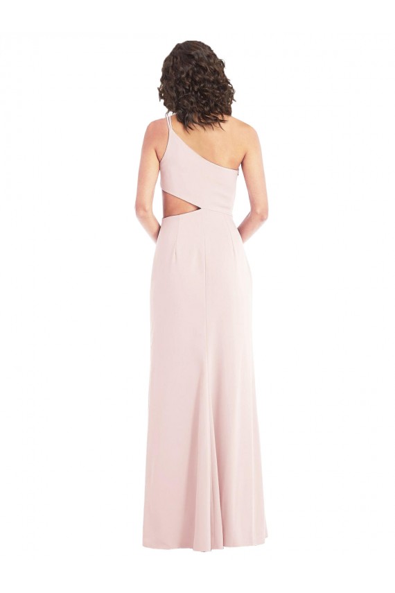 Rose Trompette Crêpe Stretch Longue Formelles Robes demoiselle d'honneur / Robes de soirée / Robes de bal en Gros