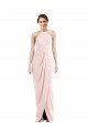 Rose Trompette Licou Crêpe Stretch Longue Robes demoiselle d'honneur / Robes de bal en Gros