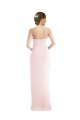 Rose Trompette Licou Crêpe Stretch Longue Robes demoiselle d'honneur / Robes de bal en Gros