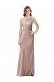 Rose poussiéreux Fourreau Satiné Stretch Longue Formelles Robes demoiselle d'honneur / Robes de soirée / Robes de bal en Gros