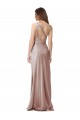 Rose poussiéreux Fourreau Satiné Stretch Longue Formelles Robes demoiselle d'honneur / Robes de soirée / Robes de bal en Gros