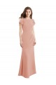 Sirène Col Bateau Col Haut Mousseline Longue Robes demoiselle d'honneur / Robes de bal en Gros