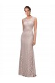 Sirène Illusion Scoop Dentelle Longue Robes demoiselle d'honneur / Robes de bal en Gros
