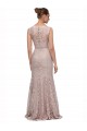 Sirène Illusion Scoop Dentelle Longue Robes demoiselle d'honneur / Robes de bal en Gros
