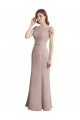 Sirène Scoop Col Haut Mousseline Dentelle Longue Robes demoiselle d'honneur en Gros