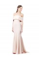 Sirène Épaule Dénudée Col Haut Crêpe Stretch Longue Formelles Robes demoiselle d'honneur / Robes de soirée / Robes de bal en Gros