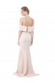 Sirène Épaule Dénudée Col Haut Crêpe Stretch Longue Formelles Robes demoiselle d'honneur / Robes de soirée / Robes de bal en Gros