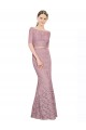 Sirène Épaule Dénudée Dentelle Longue Robes demoiselle d'honneur / Robes de bal en Gros