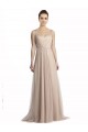 Trapèze Col Carré Tulle Longue Robes demoiselle d'honneur en Gros