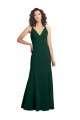 Trapèze Col V Crêpe Stretch Longue Formelles Robes demoiselle d'honneur / Robes de soirée / Robes de bal en Gros