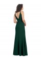 Trapèze Col V Crêpe Stretch Longue Formelles Robes demoiselle d'honneur / Robes de soirée / Robes de bal en Gros