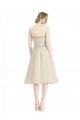 Trapèze Sans bretelle Tulle Courte Robes demoiselle d'honneur / Robes de cocktail en Gros
