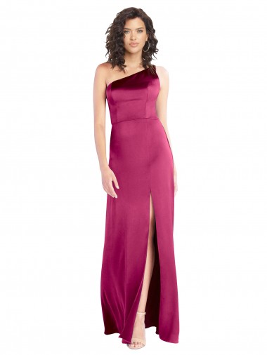 Trapèze Satiné Stretch Longue Formelles Robes demoiselle d'honneur / Robes de soirée / Robes de bal en Gros