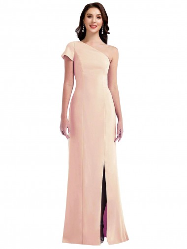 Trompette Crêpe Stretch Longue Formelles Robes demoiselle d'honneur / Robes de soirée / Robes de bal en Gros