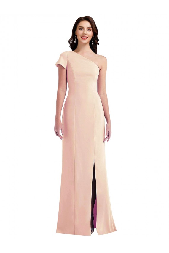 Trompette Crêpe Stretch Longue Formelles Robes demoiselle d'honneur / Robes de soirée / Robes de bal en Gros