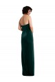 Vert foncé Fourreau Sans bretelle Velours Stretch Longue Formelles Robes demoiselle d'honneur / Robes de soirée / Robes de bal en Gros