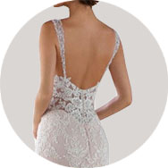 Bas du dos Robes de mariée en Gros