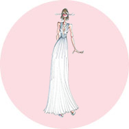 Fourreau Robes de mariée en Gros